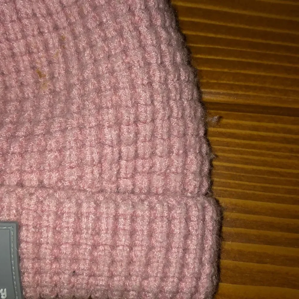 Lined Happy Baby pink baby hat with antlers